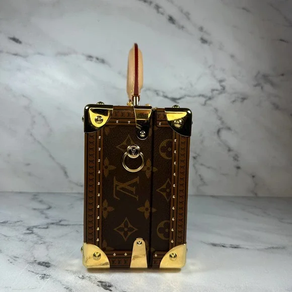 Louis Vuitton Petite Valise Trunk Bag Monogram LV box Purse Crossbody/Tote - Picture 8 of 16